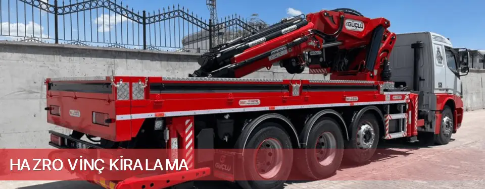 Hazro İlçemi Vinç Kiralama